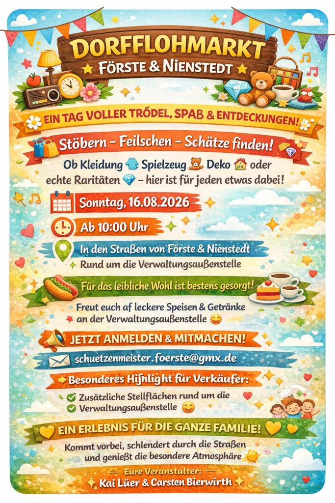 flyer dorfflohmarkt 2026