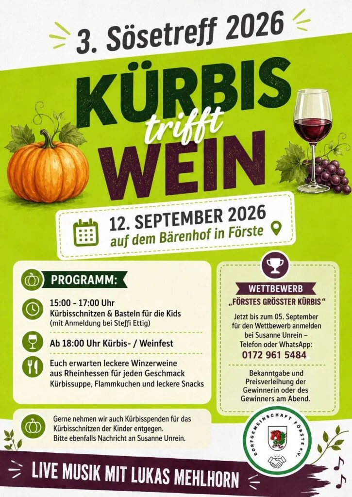 kürbis trifft wein flyer